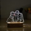 Personalized Creative Photo 3D Lamp Light, Picture Engraved Lamp, Creative Idea For Family