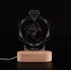 Custom Acrylic 3D Photo Night Lamp Gift for Lover. Personalized Led Lamp with Photo Anniversay Gift