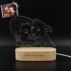 Personalized Creative 3D Photo Lamp Light, Engraved Lamp Gift for Mom
