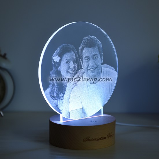 Personalized Photo Night Light Gift - Magic Remote Control 7 Colors