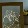 Custom Wooden Photo Frame LED 3D Night Lamp Gift