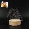 Custom Photo 3D Lamp, Picture Engraved Night Light Gift for Mom - Magic Remote Control, Touch Multiple Color