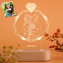 Personalized 3D led photo lamp gift for love, Personalized Birthday Anniversary Gift Wedding Gift Ideas