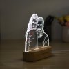 Personalized Creative Photo Lamp, Picture Engraved Night Light Lamp, Gift for Dad