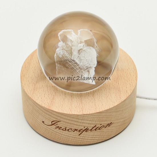 Personalized Photo crystal Ball Lamp Gift For Love