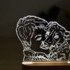 Personalized Creative 3D Photo Lamp Light, Engraved Lamp Gift for Mom