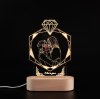 Custom Acrylic 3D Photo Night Lamp Gift for Lover. Personalized Led Lamp with Photo Anniversay Gift