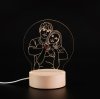 3D Night Lamp Gift for Lover. Custom Acrylic Night Light as Gift for Wife. Personalized Lamp as Gift to Lover