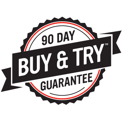 90 day buy & try guarantee