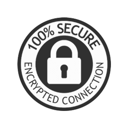 100% secure ecrypted connection